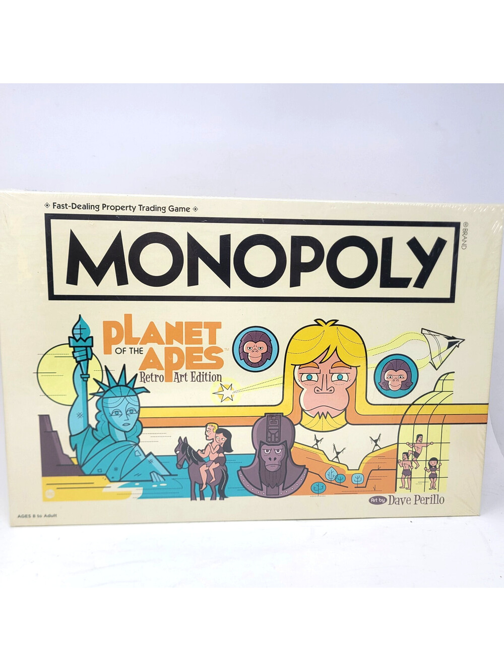 Monopoly Planet of the Apes Retro Art Edition Dave Perillo Board Game New Sealed
